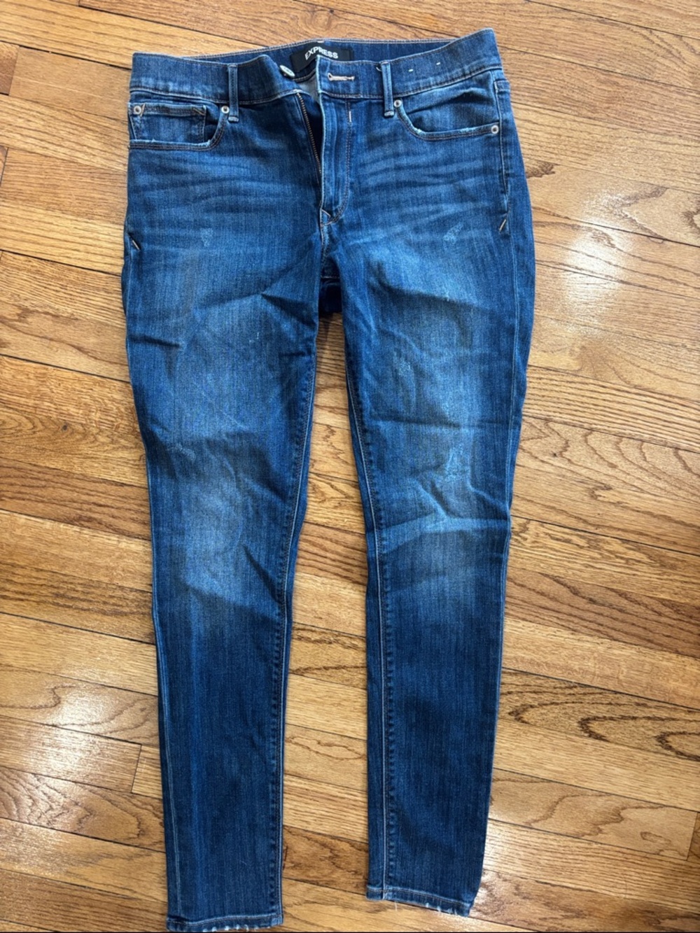 Express Women’s Skinny Jeans in Blue Wash